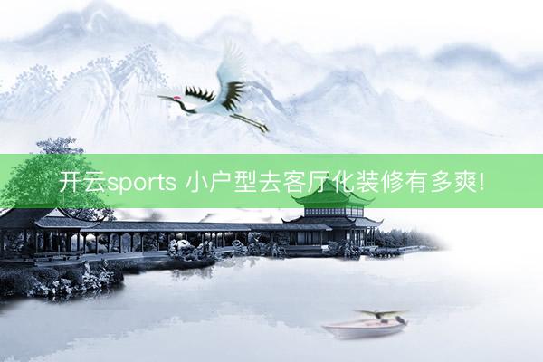 开云sports 小户型去客厅化装修有多爽!